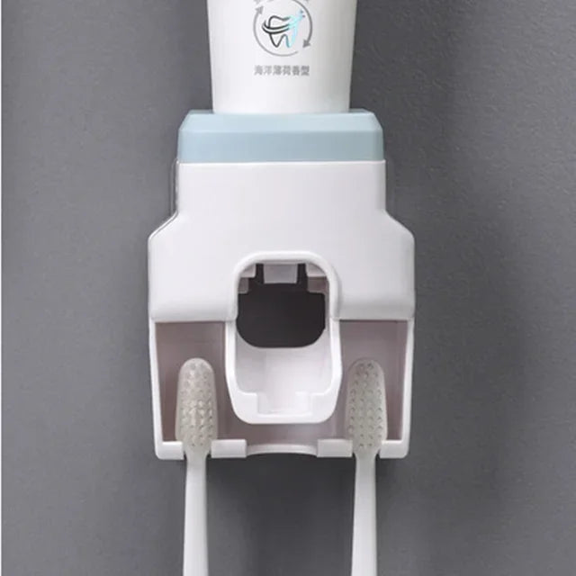 dispensador de creme dental e  escovas de dentes automático!